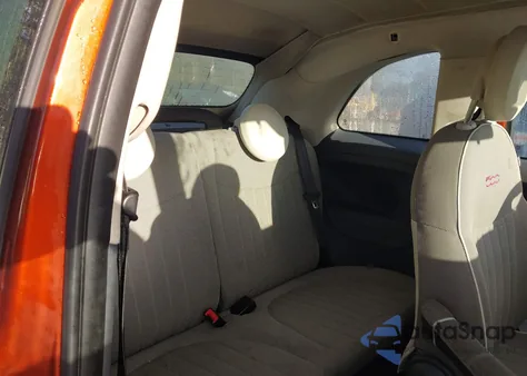 2012 Fiat 500C Lounge из США, поврежденный, VIN 3C3CFFER6CT109189